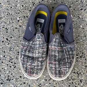 Vans Men's Tweed Pattern Slip-On Shoes
